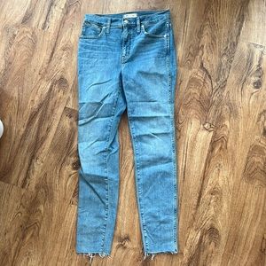 Madewell 10” high rise skinny